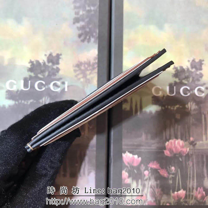 GUCCI古馳 原單 中性款 經典印花卡包名片夾 524787 啡PVC棕皮 WTG1351